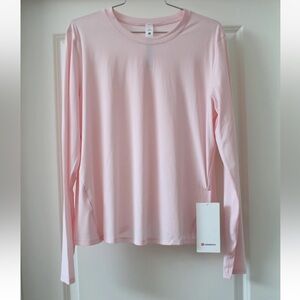 Lululemon Strawberry Milkshake Running long Sleeve size  8 Relaxed Fit New